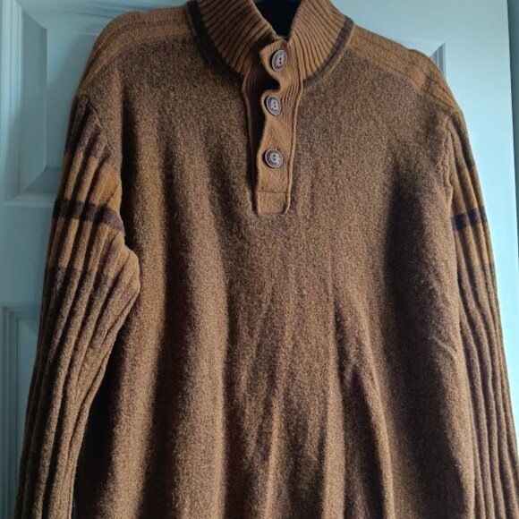 XXL🍂Men's Marlboro classics (MCS) Brown Brandy Wool Blend Sweater Pullover - Picture 8 of 9